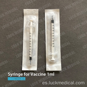 Jeringa de inyección de vacuna covid 1 ml